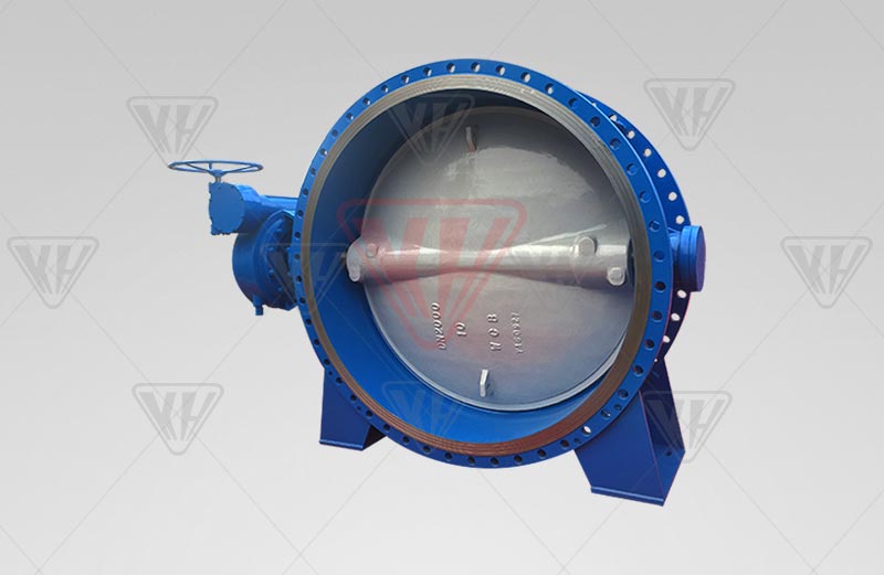 Large diameter metal seal butterfly valve